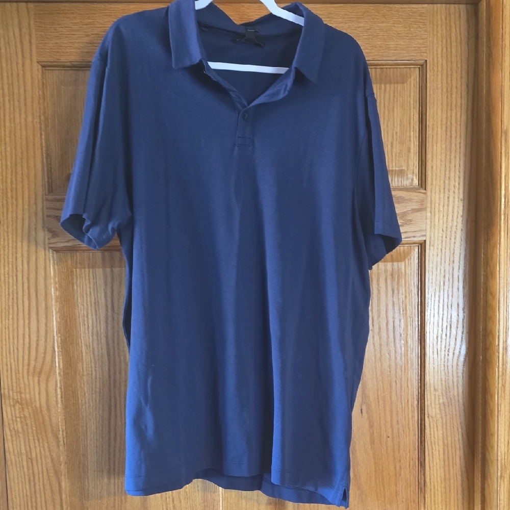 NWT Men's Navy Blue Banana Republic Polo Shirt Size XXL
